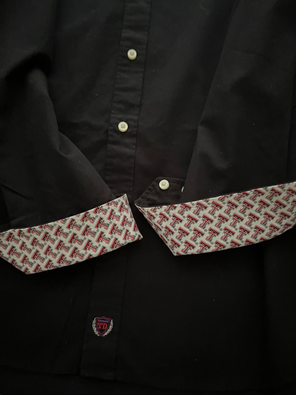 NWOT THOMAS DEAN TEXAS TECH Button Down Shirt - Picture 7 of 12